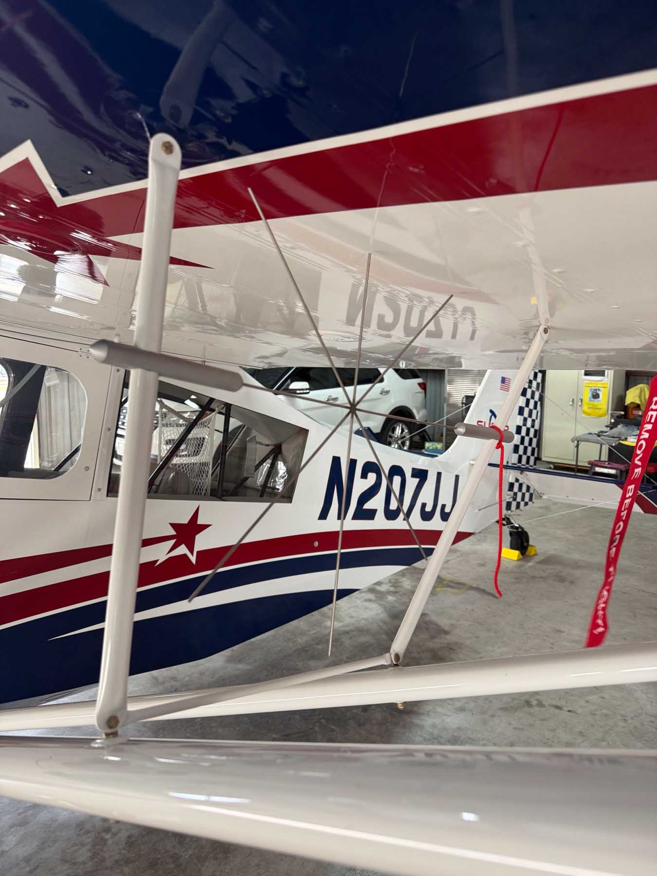 N207JJ registration on the fuselage